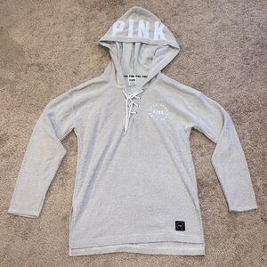 Grey Victoria’s Secrets Pink XS hoodie sweatshirt